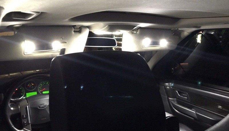 interior lighting in a car
