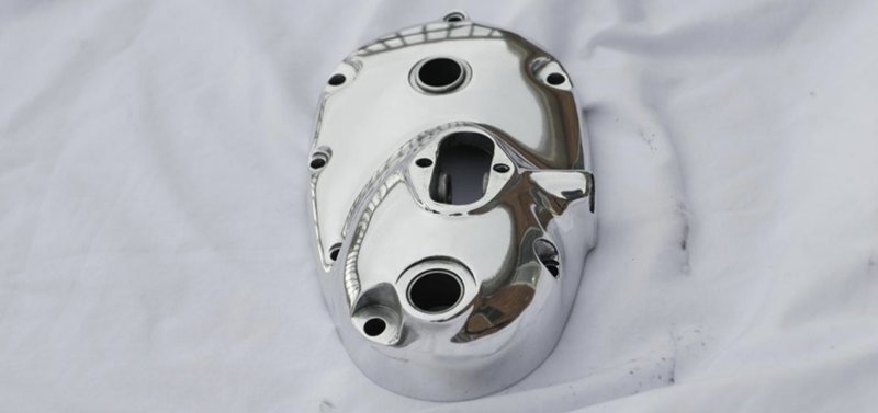 polished motorcycle component