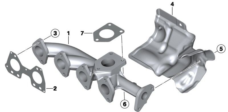 exhaust manifold components